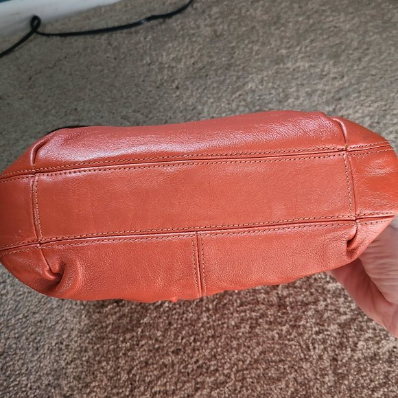 Orange Coach Ashley Leather "Hippie" Bag - Picture 5 of 6